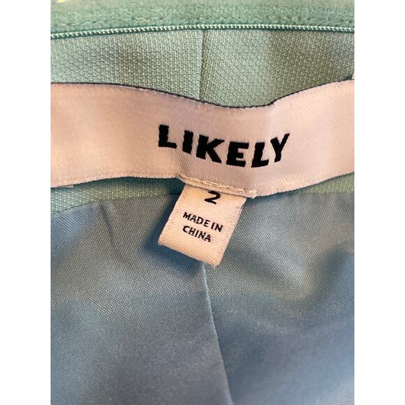 Likely Driggs Cocktail Dress In Seafoam Strapless Midi Size 2 - Picture 7 of 7